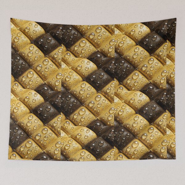 Item preview, Gold Black Metallic Texture With 3D Water Droplets designed and sold by Eric’s Creative Corner.