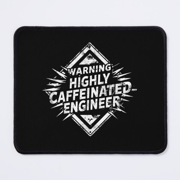 Item preview, Warning: Highly Caffeinated Engineer- coffee loverful design- Caffeine engineers designed and sold by Happyhoo1.