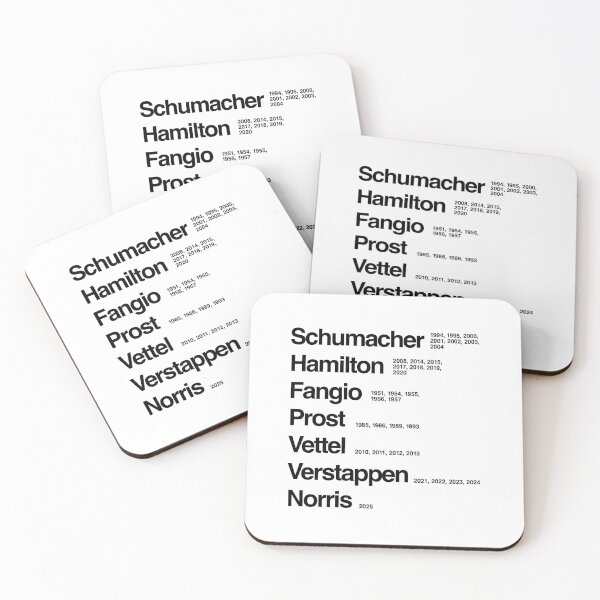 Item preview, Top Formula One Championship Winners Dates  designed and sold by peterdy.