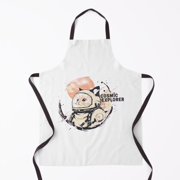 Item preview, Cosmic Explorer Astronaut Cat Vintage Space Art designed and sold by AbcDigs Studio.
