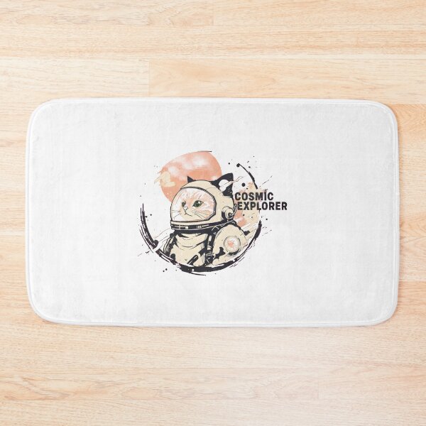 Item preview, Cosmic Explorer Astronaut Cat Vintage Space Art designed and sold by AbcDigs Studio.