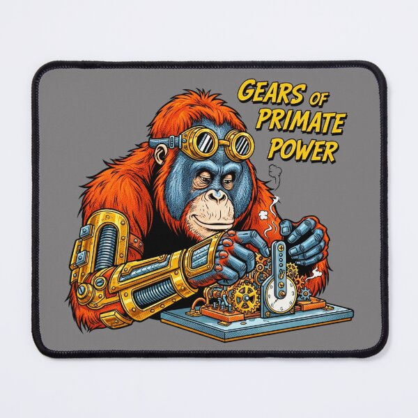 Item preview, Steampunk Orangutan Comic Book Art designed and sold by SholoStudio.