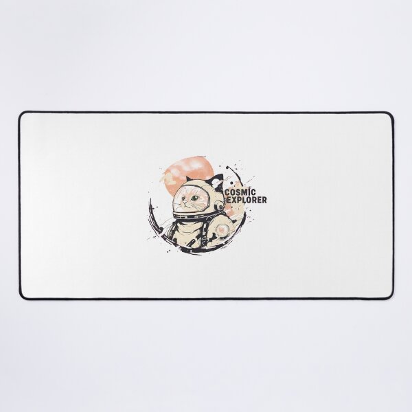 Item preview, Cosmic Explorer Astronaut Cat Vintage Space Art designed and sold by AbcDigs Studio.