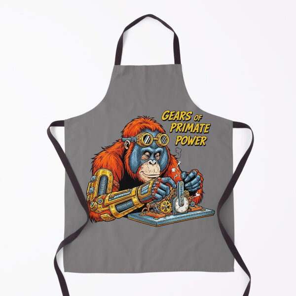 Item preview, Steampunk Orangutan Comic Book Art designed and sold by SholoStudio.
