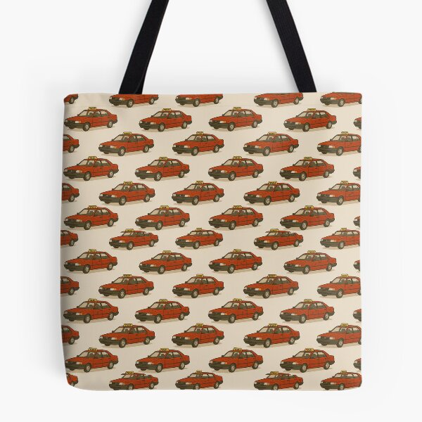 Item preview, moroccan red taxi funny sticker designed and sold by Imanitasong.