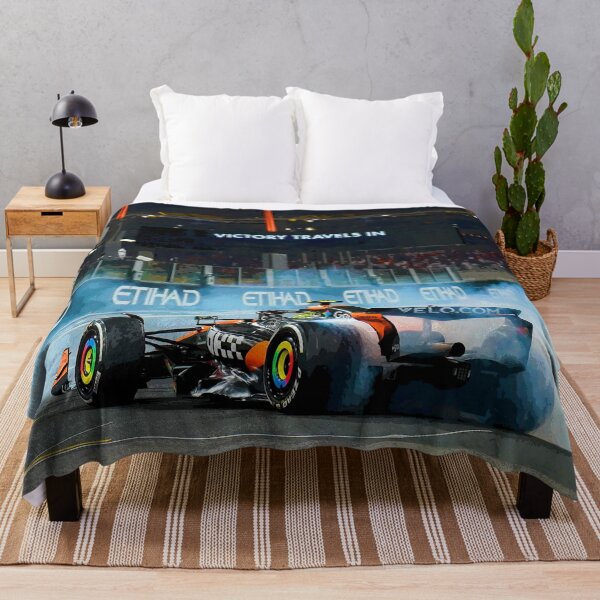 Item preview, Lando Norris celebrating his first world championship by doing donuts abstract designed and sold by Rodissimus1984.