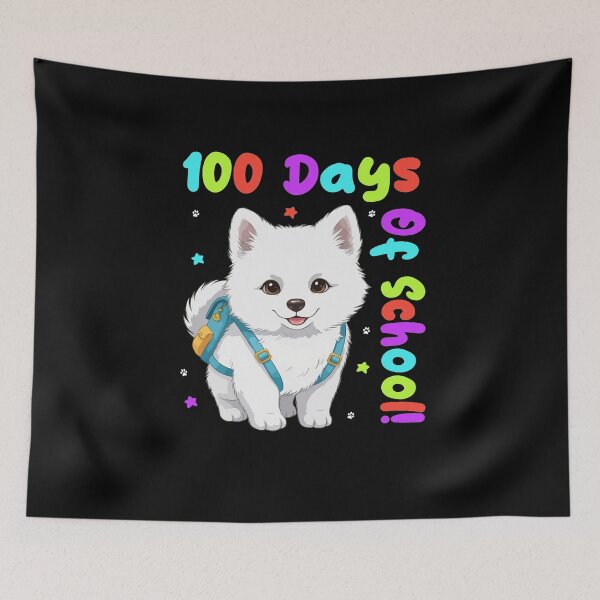 Item preview, Cute Samoyed Dog 100 Days of School Celebration Design - Dog Lovers designed and sold by The Real Life Symphony.