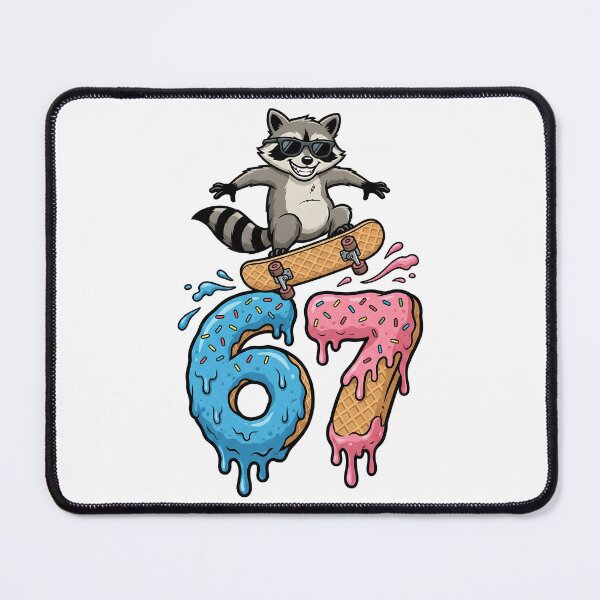Item preview, 67 Raccoon Skater Six Seven 6 7 Meme designed and sold by Leonardo Palumbo.