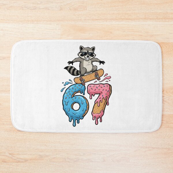 Item preview, 67 Raccoon Skater Six Seven 6 7 Meme designed and sold by Leonardo Palumbo.