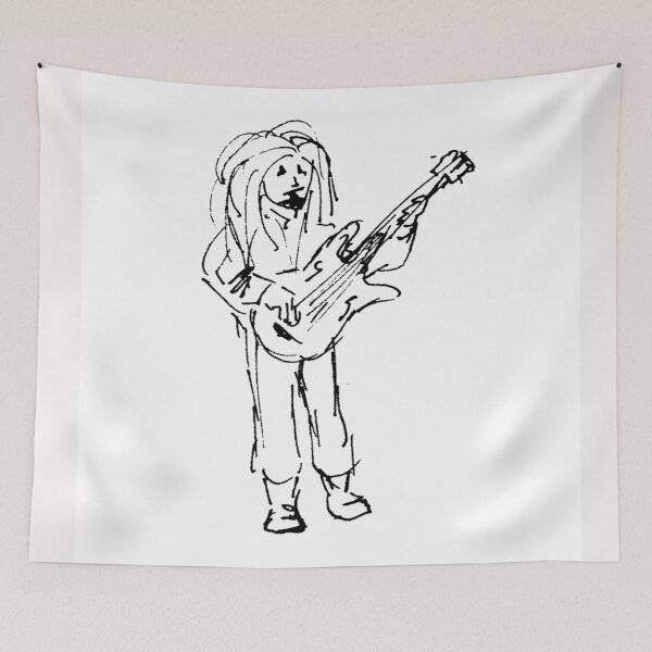 Item preview,  The Bass Player - The Bevilaqua original Ink  designed and sold by Helios Be. Lavsh.