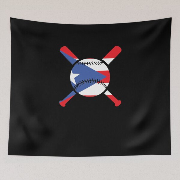 Item preview, Puerto Rico Flag Baseball Player V3 designed and sold by TeeTimeGuys.