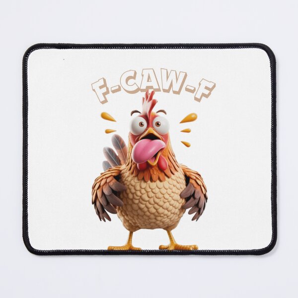 Item preview, F-CAW-F crazy Chicken pun cursing funny designed and sold by w66aboo.
