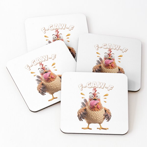 Item preview, F-CAW-F crazy  Chicken pun cursing funny designed and sold by w66aboo.