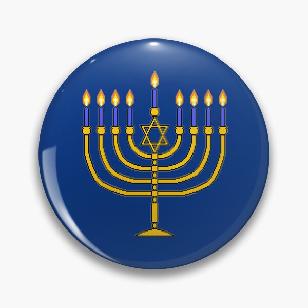Item preview, 8-bit Hanukkah Menorah designed and sold by IORS.