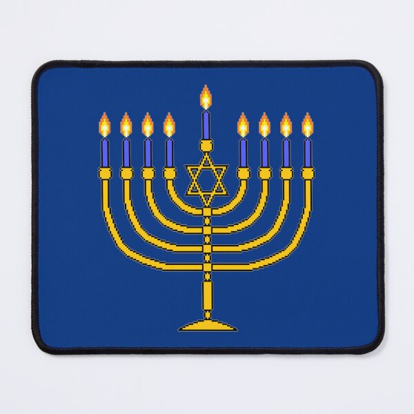 Item preview, 8-bit Hanukkah Menorah designed and sold by IORS.