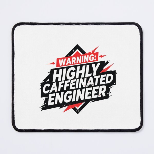 Item preview, Warning: Highly Caffeinated Engineer- coffee loverful design- Caffeine engineers  designed and sold by Happyhoo1.