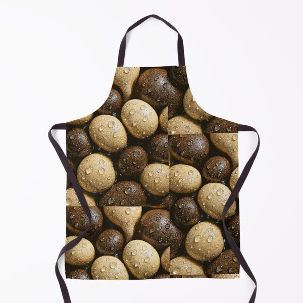 Item preview, Gold Brown Pebble Texture With Glossy Water Droplets designed and sold by Eric’s Creative Corner.