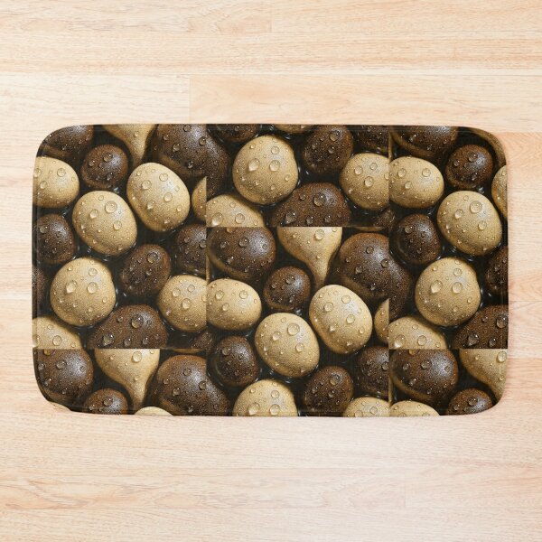 Item preview, Gold Brown Pebble Texture With Glossy Water Droplets designed and sold by Eric’s Creative Corner.