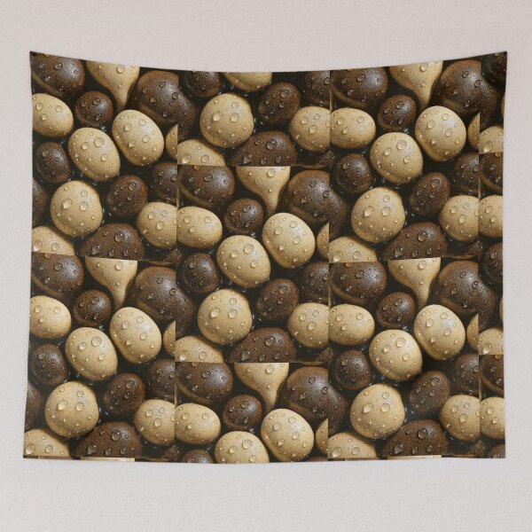 Item preview, Gold Brown Pebble Texture With Glossy Water Droplets designed and sold by Eric’s Creative Corner.