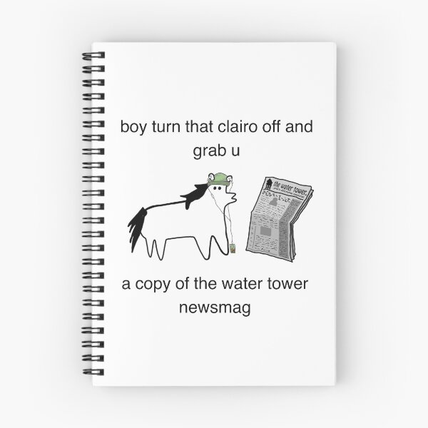 Item preview, boy turn that clairo off and grab u a copy of the water tower newsmag designed and sold by thewatertower.