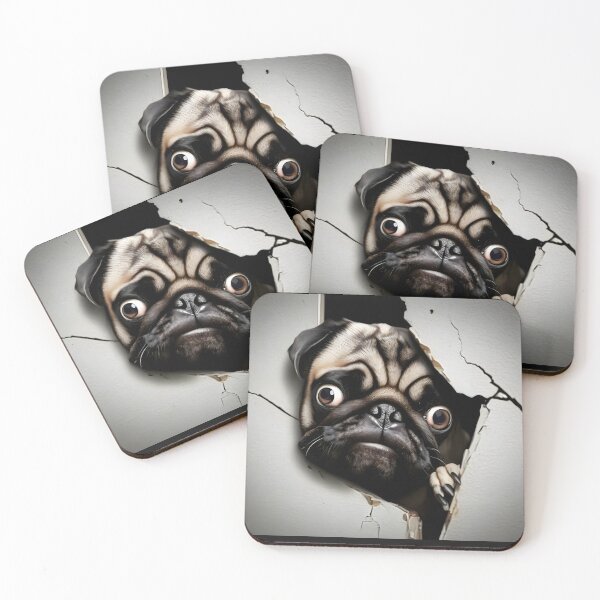 Item preview, Wall Breaker Pug designed and sold by Cats and Other Things.