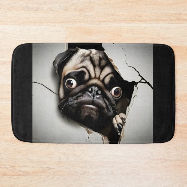 Item preview, Wall Breaker Pug designed and sold by Cats and Other Things.