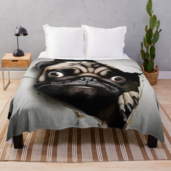 Item preview, Wall Breaker Pug designed and sold by Cats and Other Things.