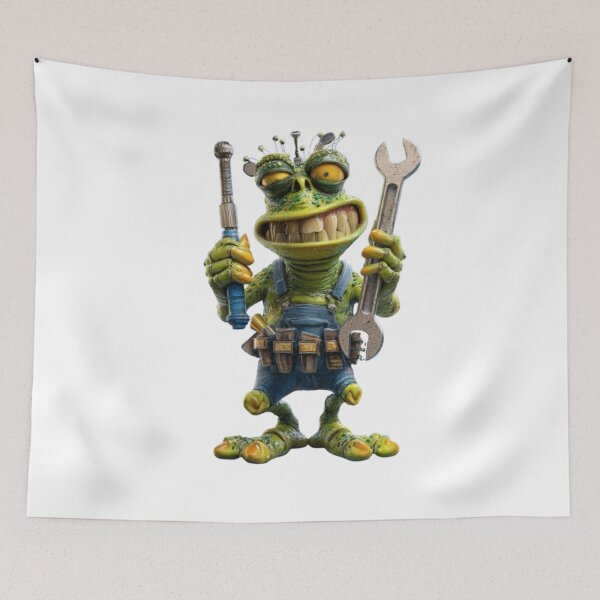 Item preview, Green Monster Mechanic designed and sold by AlexLineArt.