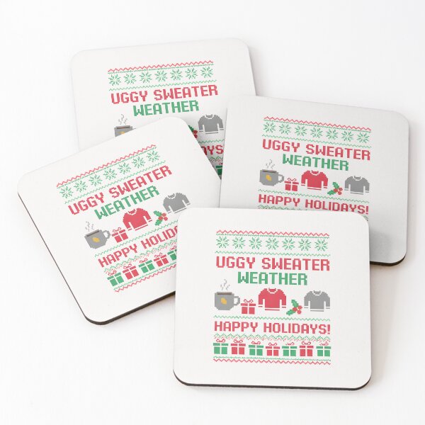 Item preview, Ugly Sweater Weather Christmas Shirt – Cozy Retro Pixel Happy Holidays Ugly Sweater Party Gift designed and sold by wellie-chic.