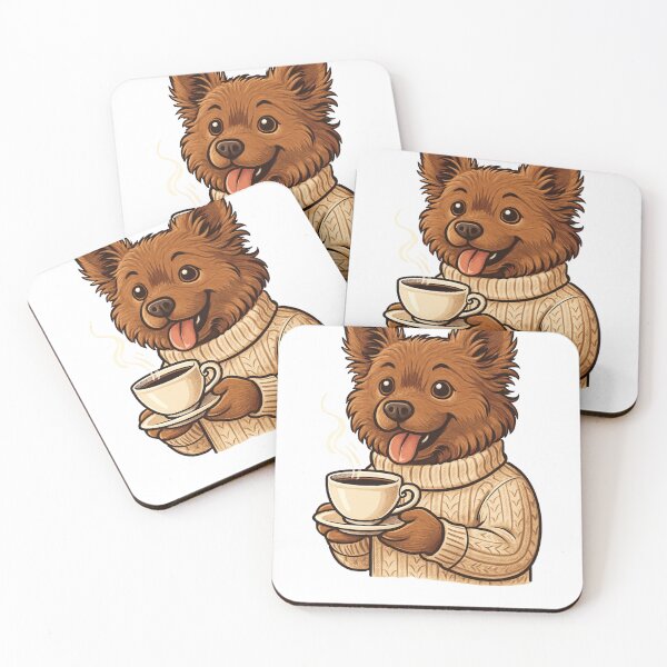 Item preview, Cozy Pup With a Warm Cup designed and sold by Artur-GrafiTee.