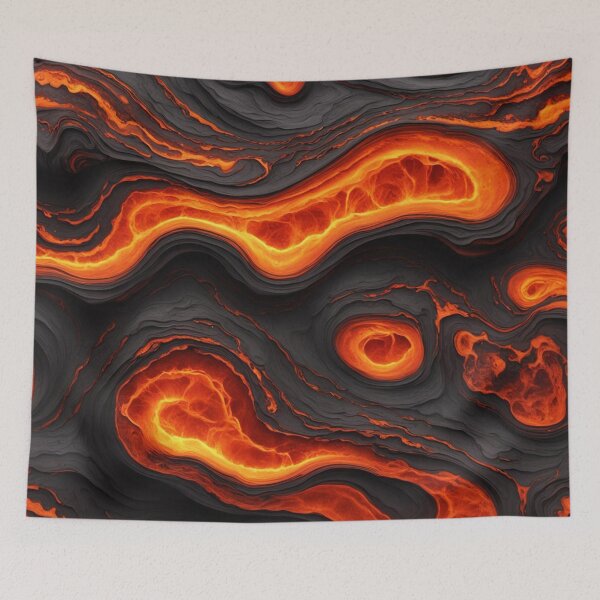 Item preview, Molten Lava Marble – Glowing Volcanic Energy Art designed and sold by Thompika.