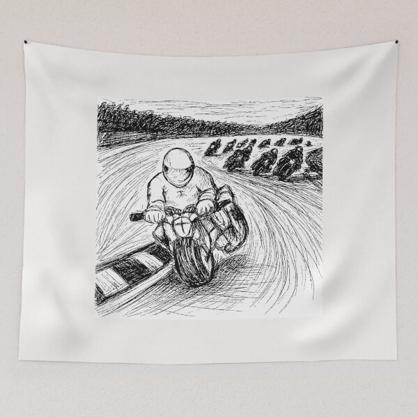 Item preview, The Motorcicle Race Original Bevilaqua Ink #1 designed and sold by Helios Be. Lavsh.