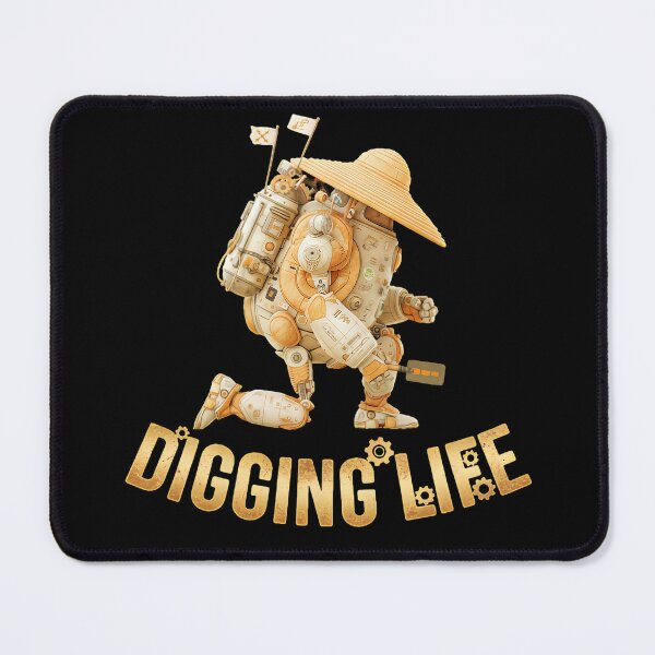 Item preview, Digging Life Sci-Fi Explorer Robot in Straw Hat designed and sold by AbcDigs Studio.
