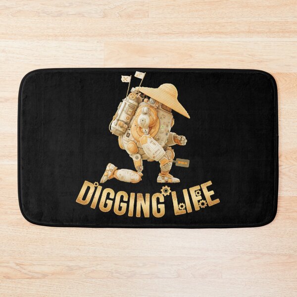 Item preview, Digging Life Sci-Fi Explorer Robot in Straw Hat designed and sold by AbcDigs Studio.