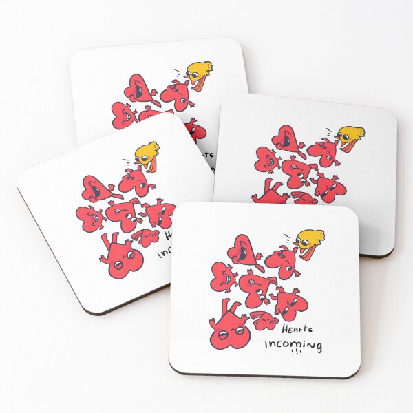 Item preview, Cute Heart Characters and Silly Chick Cartoon Design designed and sold by Mason-Pride.