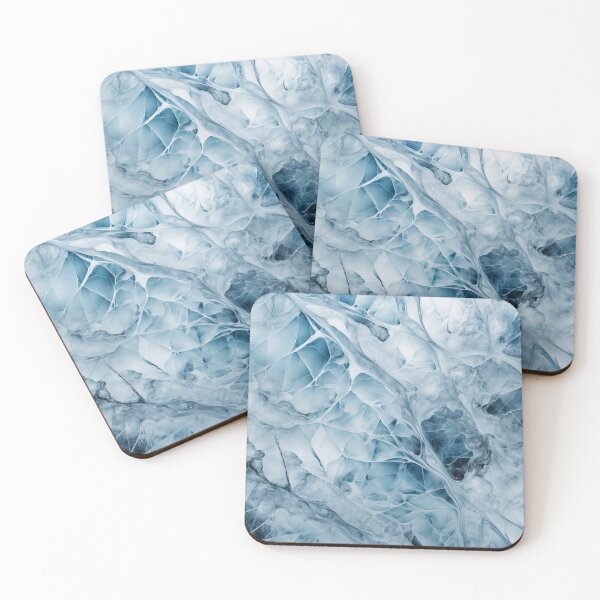 Item preview, Icy Marble Texture – Frozen Crystal Winter Art designed and sold by Thompika.