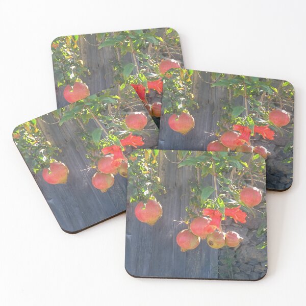 Item preview, Pomegranates in front of an old country house on La Palma designed and sold by birgitsfotoshop.