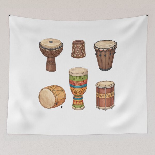 Item preview, SOUTH AMERICAN DRUMS designed and sold by Fabrifrank.