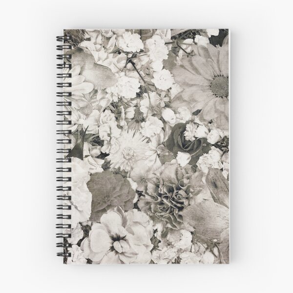 Item preview, Vintage Flowers (black and white) designed and sold by AdinaRose.