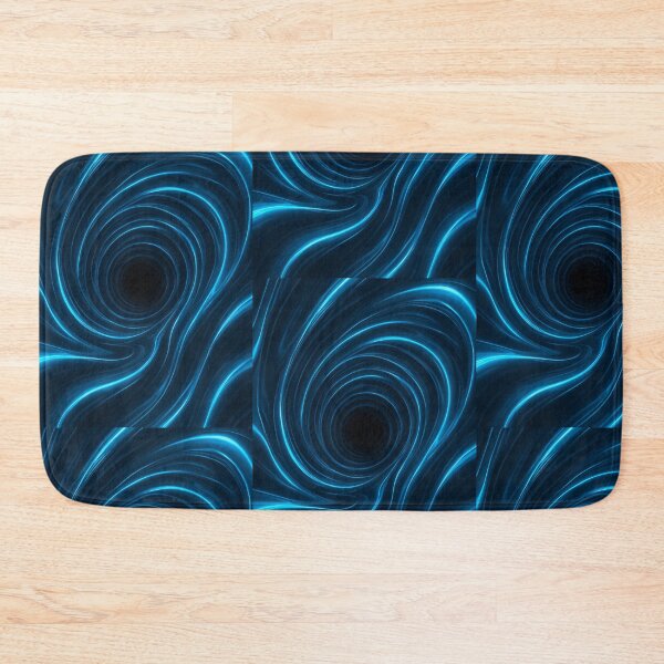 Item preview, Neon Blue Water Tunnel Liquid Flow Abstract Illusion designed and sold by Eric’s Creative Corner.
