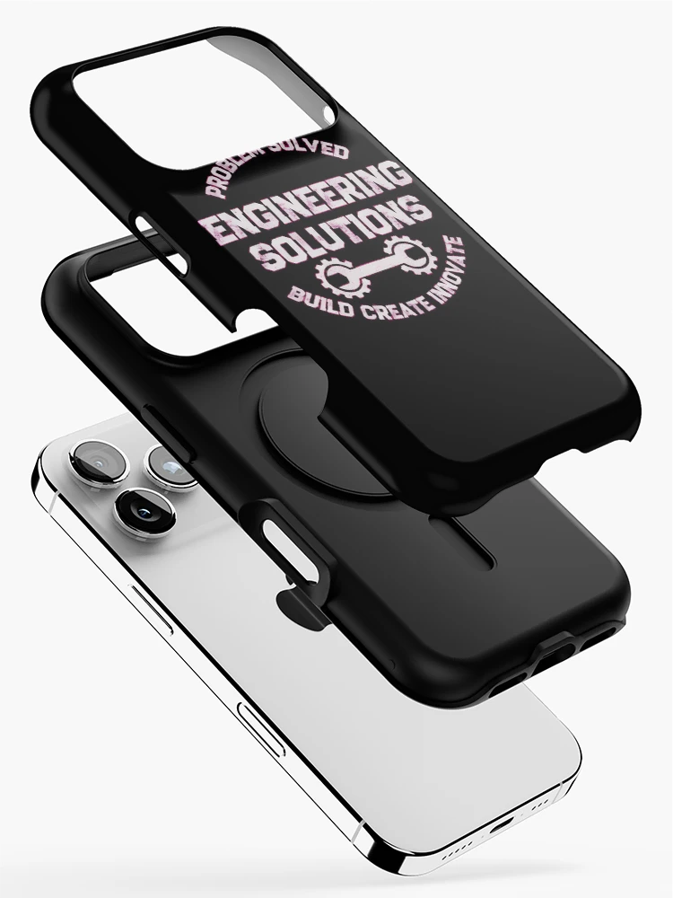Thumbnail 2 of 4, iPhone Case, Engineering Solutions Problem Solved Build Create Innovate designed and sold by AbcDigs Studio.