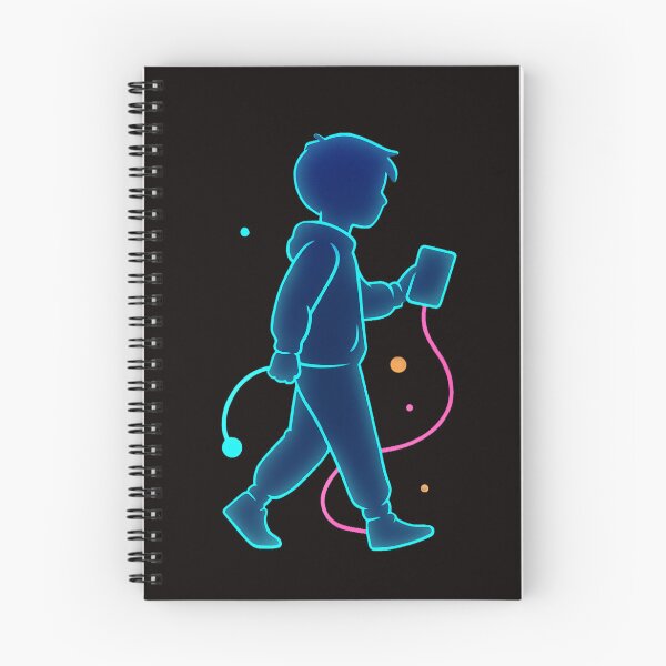 Item preview, Neon Futuristic Boy Silhouette – Glowcore Walking Sticker | Cyber Aesthetic Hoodie & Phone Case Design | Will Byers Vibe & Heated Rivalry Mood designed and sold by zevorgue.