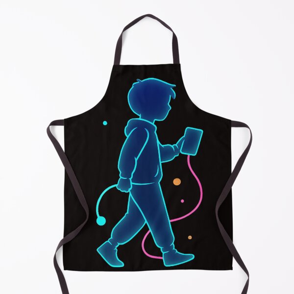 Item preview, Neon Futuristic Boy Silhouette – Glowcore Walking Sticker | Cyber Aesthetic Hoodie & Phone Case Design | Will Byers Vibe & Heated Rivalry Mood designed and sold by zevorgue.