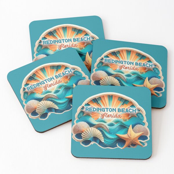 Item preview, Redington Beach Florida Retro Vintage Shells and Sunset designed and sold by Mandeville Photography.