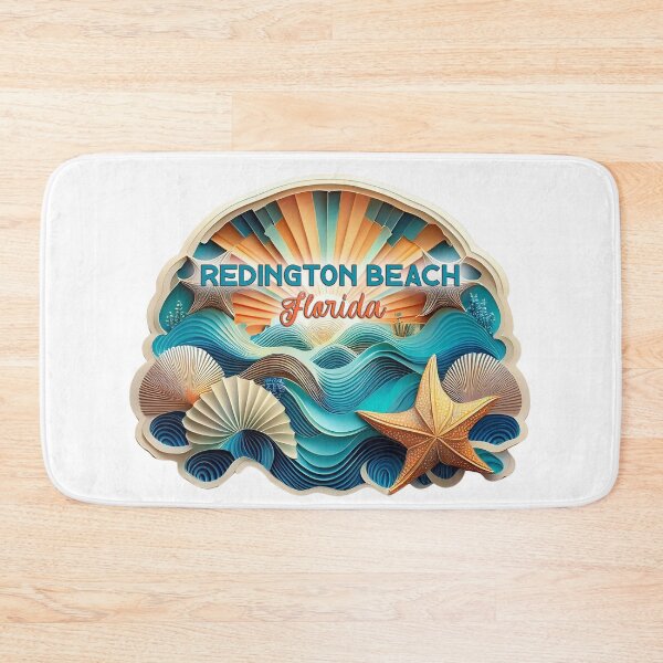 Artikelvorschau, Redington Beach Florida Retro Vintage Muscheln und Sonnenuntergang entworfen und verkauft von Mandeville Photography.