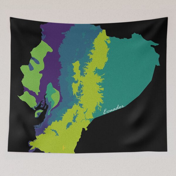 Item preview, Sketching Color Into the Earth - Ecuador designed and sold by AceMaps7.