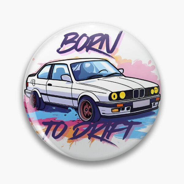 Item preview, Born To Drift Youngtimer Sport Coupe Car Art oldschool designed and sold by CarolynT95.