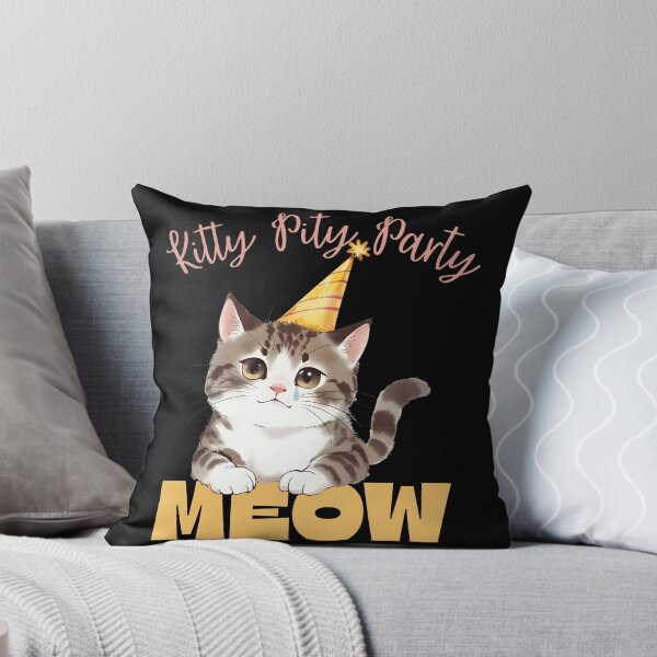 Item preview, Sad Cute Cat — Kitty Pity Party Meow — Cat Lover Gift designed and sold by SunandShade.