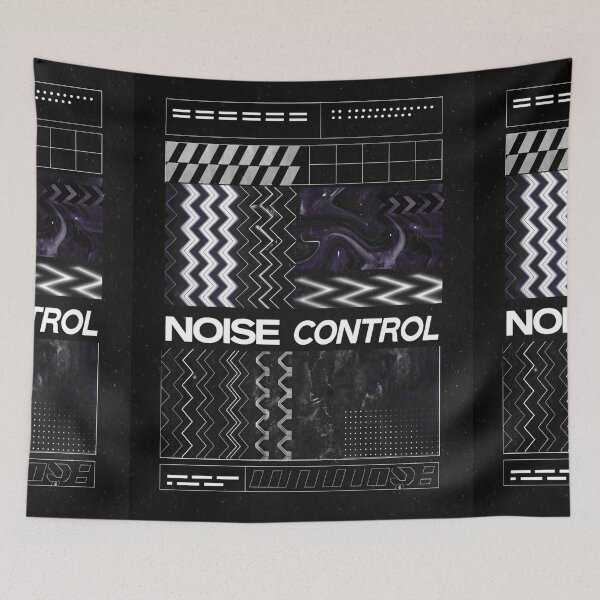 Item preview, NOISE CONTROL: Vibrating Monochrome Texture designed and sold by Raw-Ink.