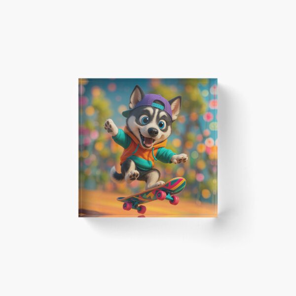 Item preview, : Skater Husky Jack designed and sold by Sillytoe.